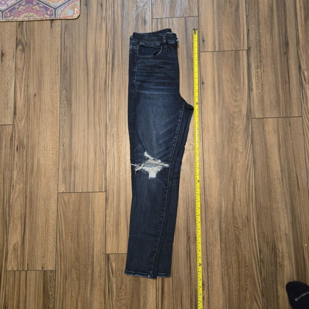American Eagle Outfitters Dark Blue High Rise Jeans - Picture 8 of 10